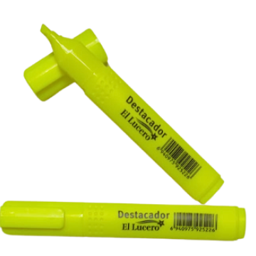 Destacador delgado amarillo Lucero