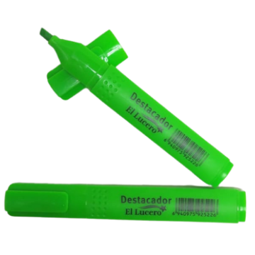 Destacador delgado verde Lucero