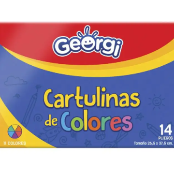 Cartulina colores Georgi