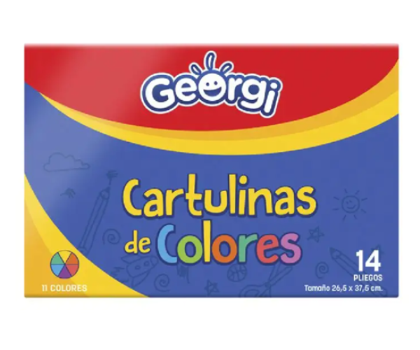 Cartulina colores Georgi