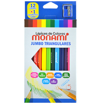 Lapices de color Jumbo Monami