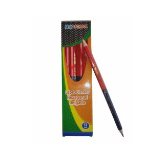 Lapiz bicolor sello pencil