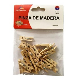 Pinzas perritos madera