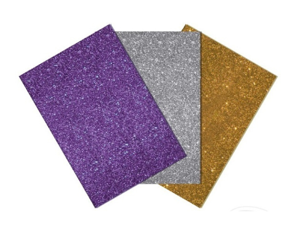 Goma Eva Glitter 20x30 cm 3un.