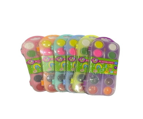 Acuarela 12 colores Arte top