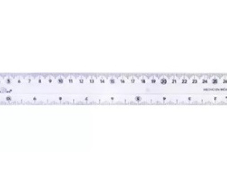 Regla plástica 30 cm.